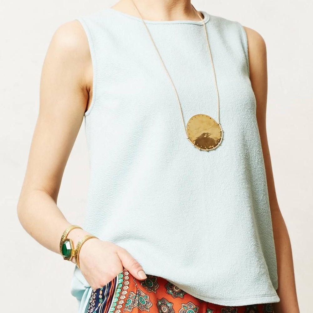 Anthro Deletta Sania Light Blue Tank Top